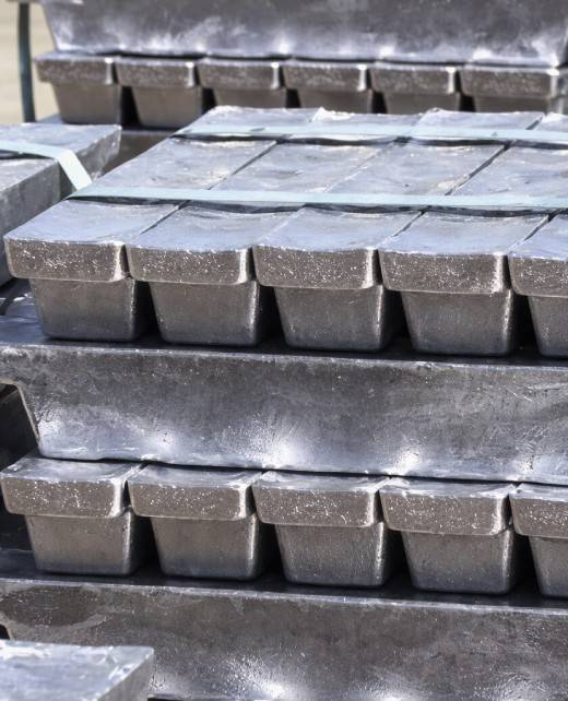 remelted lead ingots